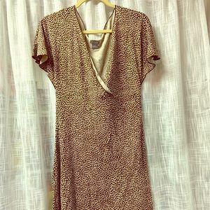 Ann Taylor Ruffled Short Sleeved Summer Dress